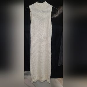 EUC Callahan Cream Textured Knit Dress
